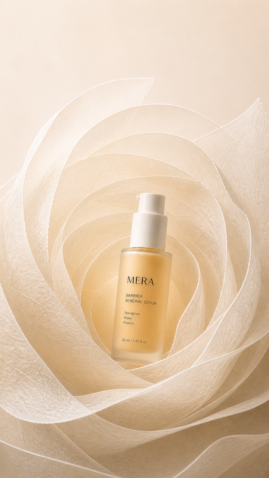 MERA living barrier vertical campaign visual