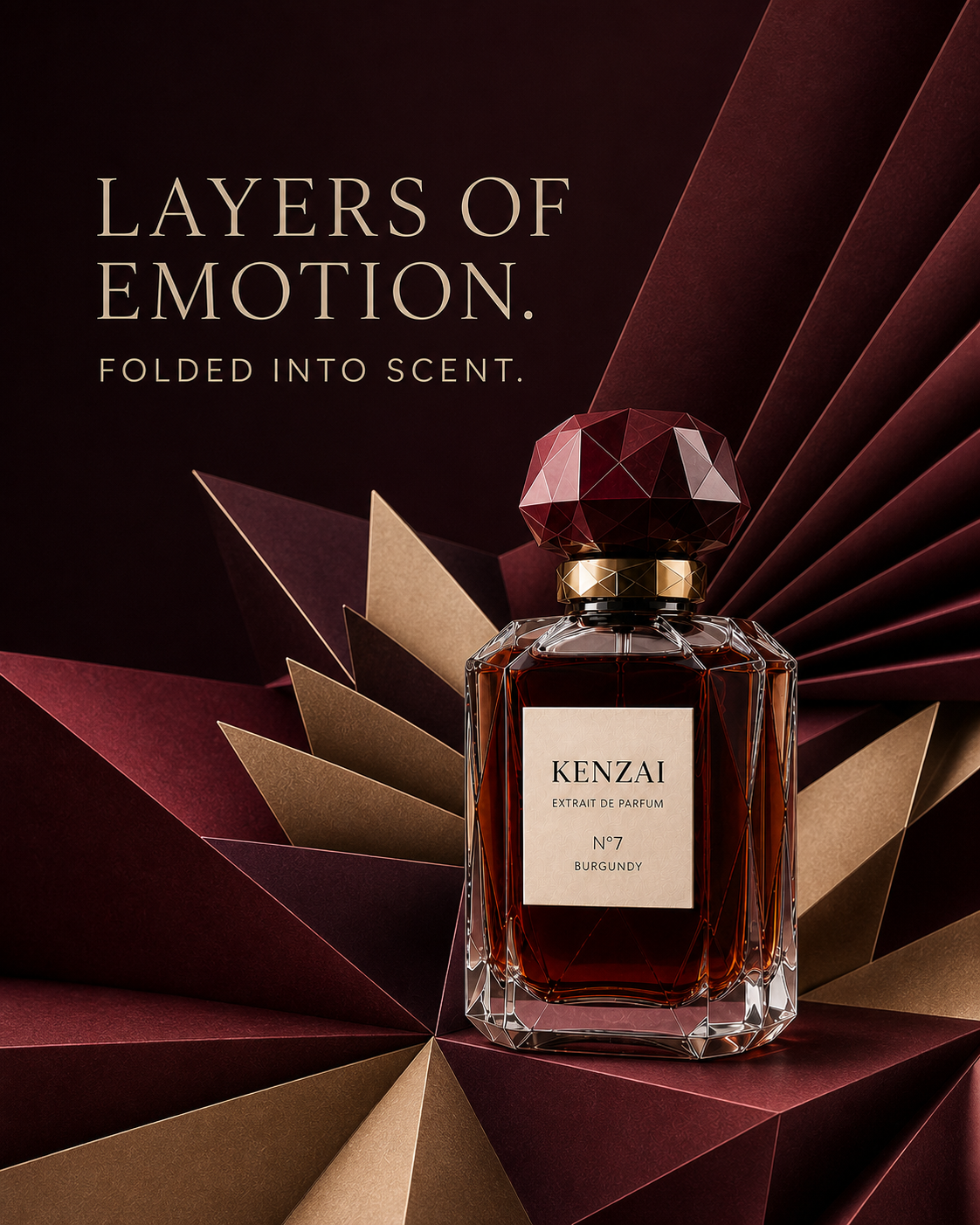 KENZAI N°7 4:5 Layers of Emotion campaign poster